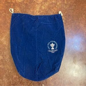 Vintage 1987 PGA Championship Velvet/Velour Caddi-Sak Golf/Shoe Bag